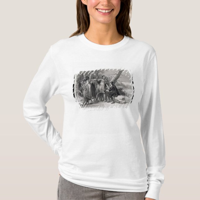 Roger Williams som beskyddas av Narragansettsen Tee (Framsida)