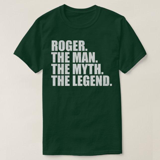 RogerName angiven namn T Shirt (Design framsida)