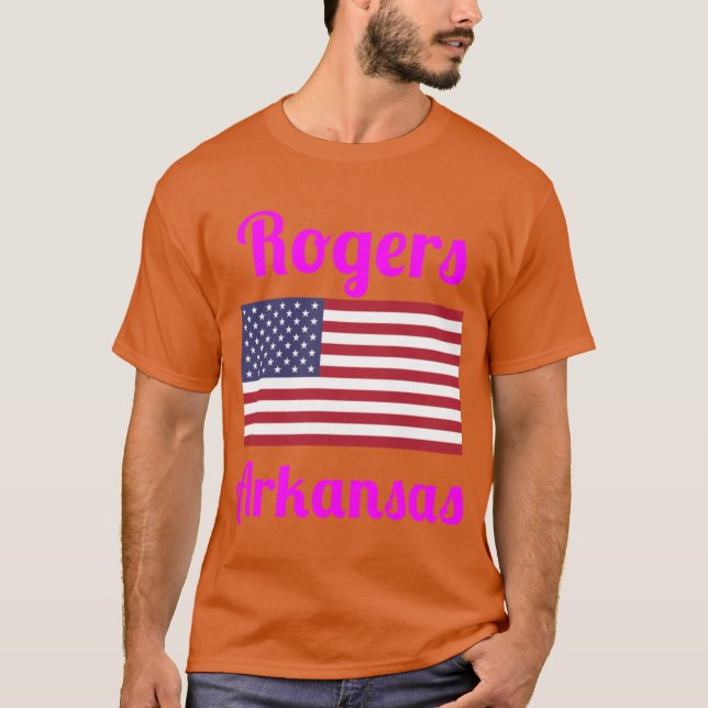 Rogers Arkansas Stylish Prints7 T Shirt (Framsida)
