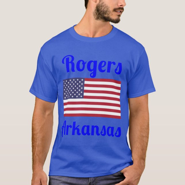 Rogers Arkansas Styliska Tryck1 T Shirt (Framsida)