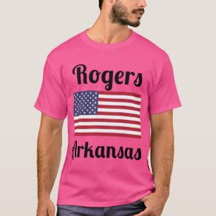 Rogers Arkansas Styliska Tryck T Shirt
