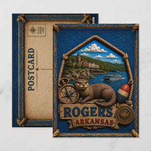 Rogers Arkansas Vykort Vintage Resa