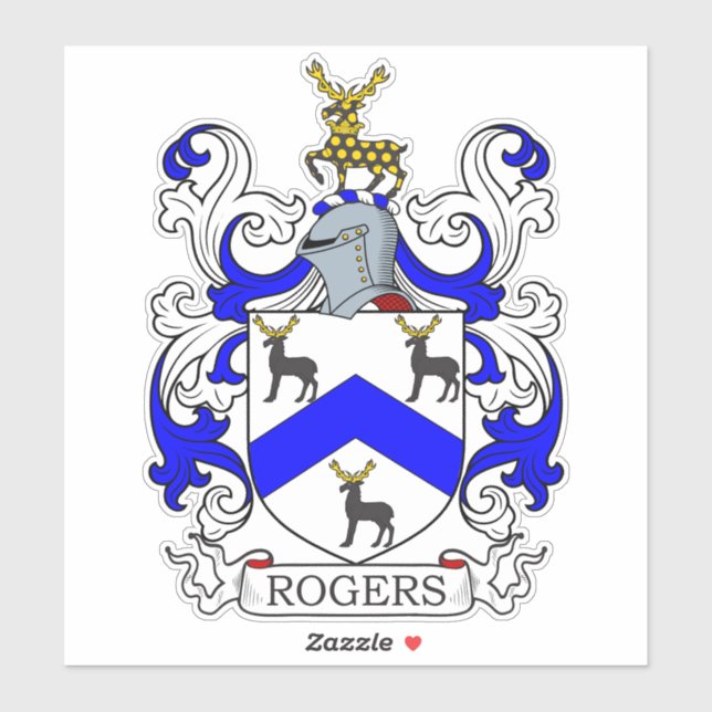 Rogers Family Crest Klistermärken (Ark)