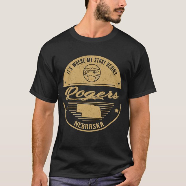 Rogers Nebraska Det är där min berättelse börjar T Shirt (Framsida)