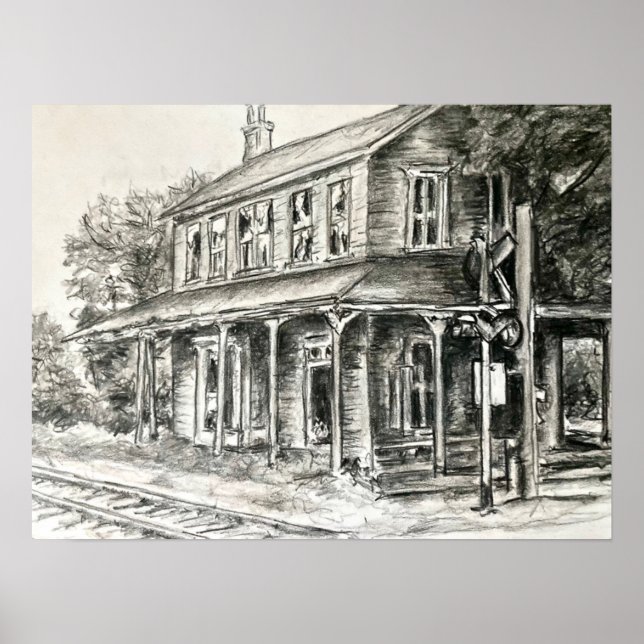 "Roger's Ohio Depot Station" - Penna Poster (Framsidan)