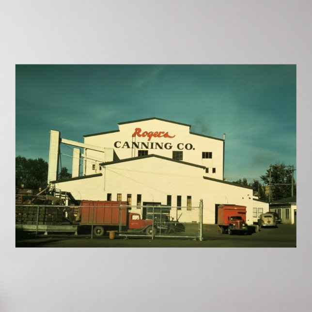 Rogers pea canning plant Milton-Freewater OR Poster (Framsidan)