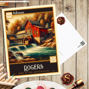 Rogers Postkort för Vintage Vykort