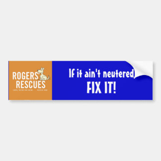 Rogers' Räddningar Steriliseringsdekal Bildekal