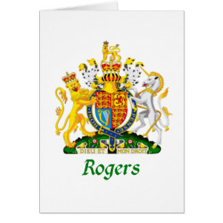 Rogers skyddar av Storbritannien Hälsningskort