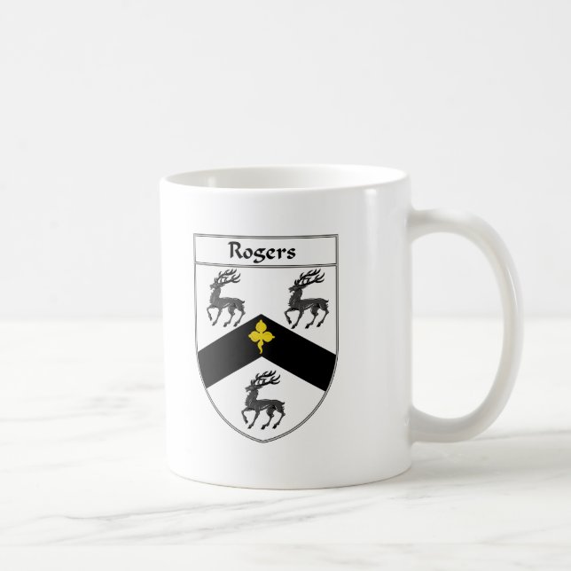 Rogers vapensköld-/familjvapensköld kaffemugg (Höger)