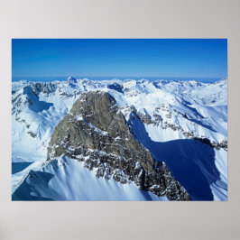 Roggspitze St Anton-Helgdag Card Poster