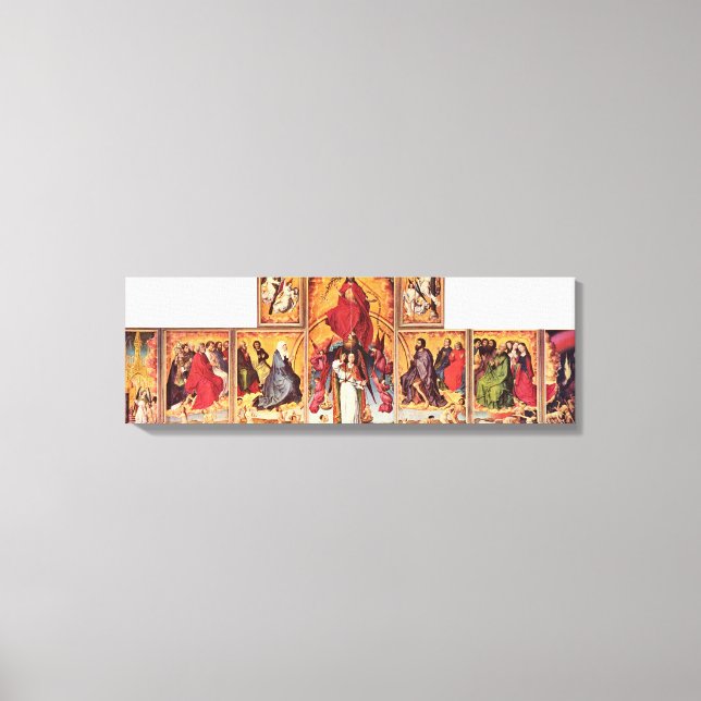 Rogier van der Weyden - Altar of Last Dom Canvastryck (Framsida)