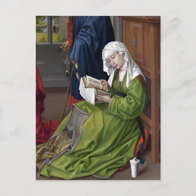 Rogier van der Weyden the Magdalen Reading Vykort (Framsida)