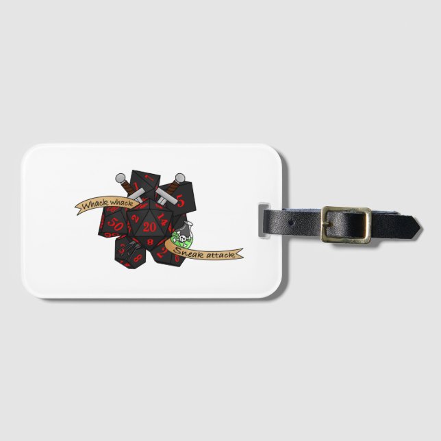 Rogue Dice Design Bagagebricka (Framsida horisontal)