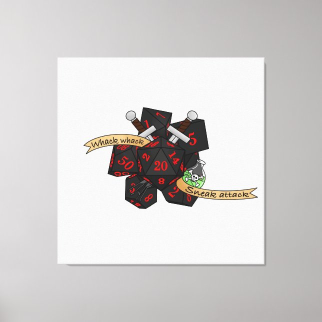 Rogue Dice Design Canvastryck (Framsida)