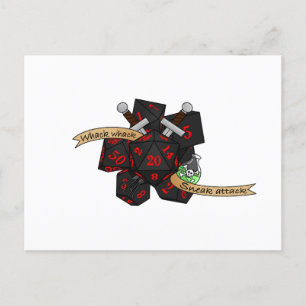 Rogue Dice Design Helg Vykort