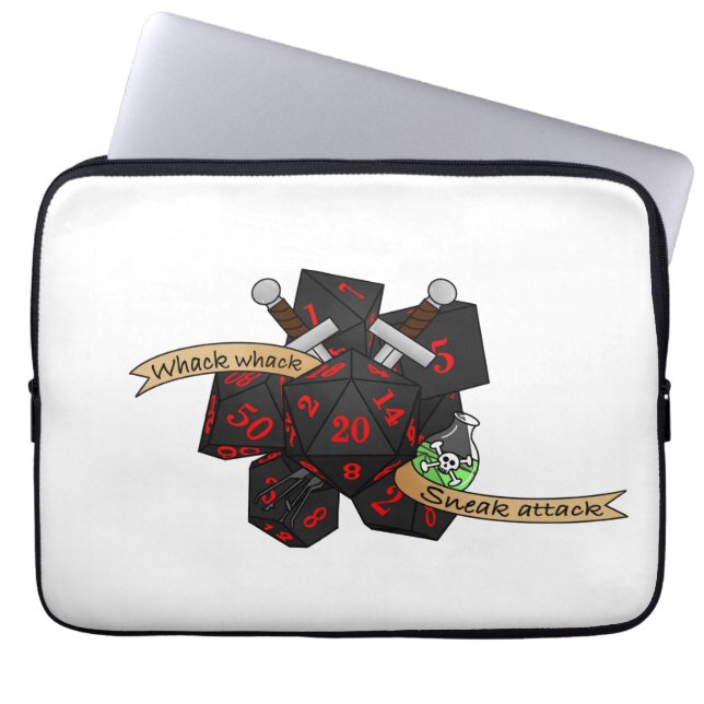Rogue Dice Design Laptop Fodral (Framsidan)