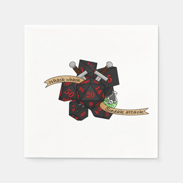 Rogue Dice Design Pappersservett (Framsidan)