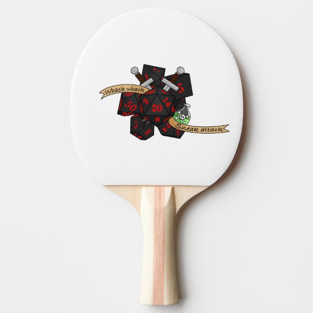 Rogue Dice Design Pingisracket (Framsidan)