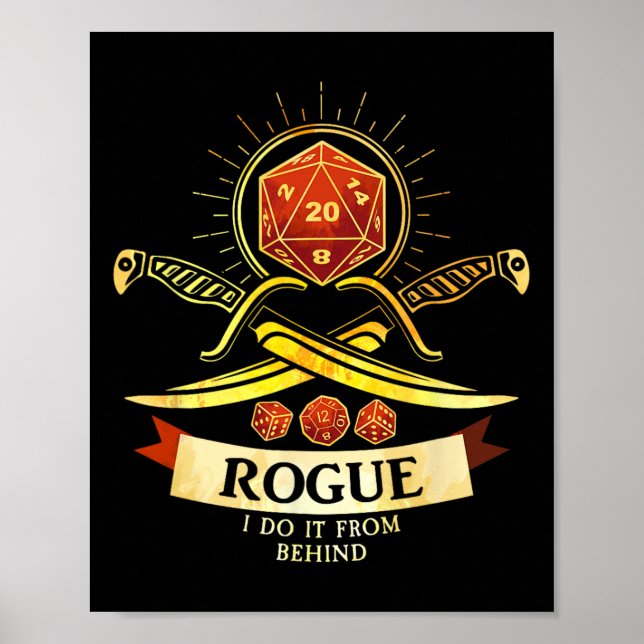 Rogue Fantasy Gamer Rpg Cl  Poster (Framsidan)