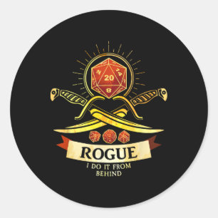 Rogue Fantasy Gamer Rpg Cl  Runt Klistermärke