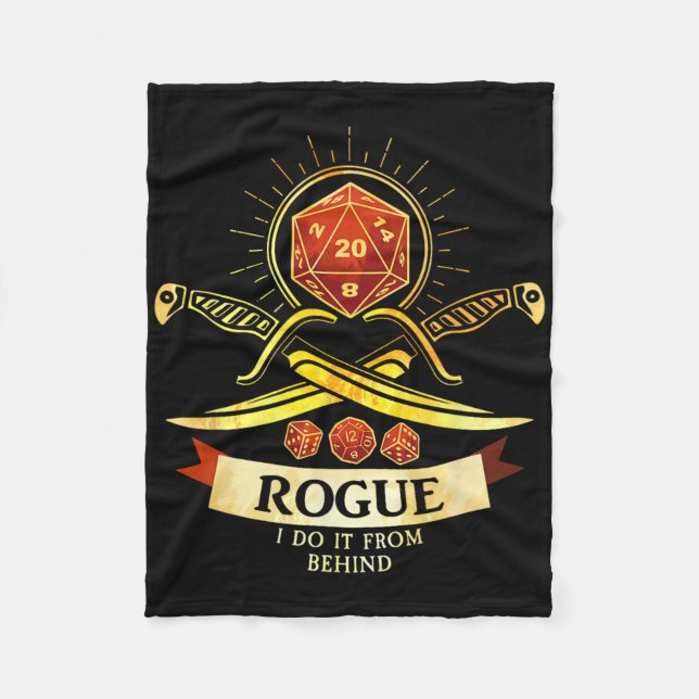 Rogue Fantasy Gamer Rpg Kl  Fleecefilt (Framsidan)