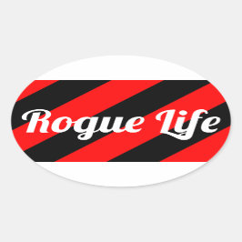 Rogue Life Ovalt Klistermärke