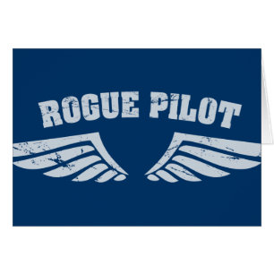 Rogue pilot Vingar Hälsningskort