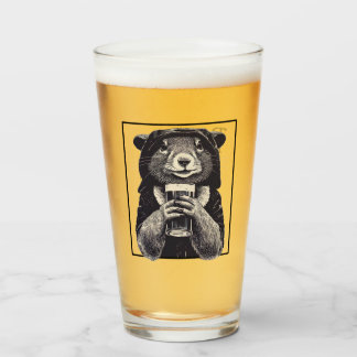 Rogue Pint Glass Glaskopp
