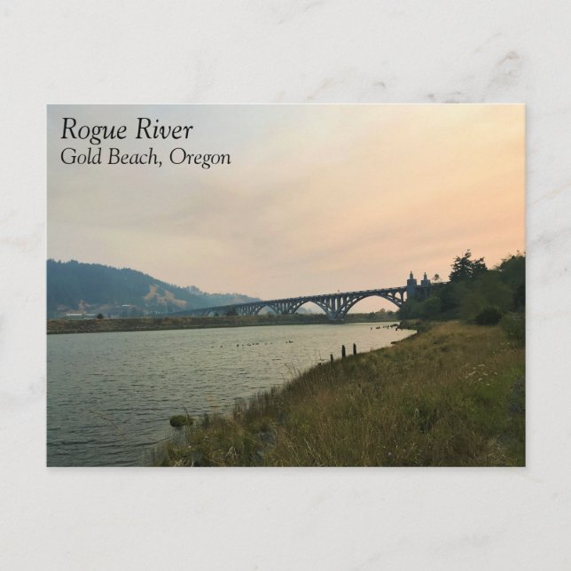 Rogue River, OR Vykort (Framsida)
