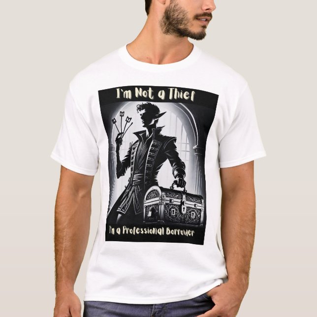 Rogue Thief DnD T Shirt (Framsida)