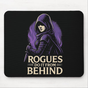 Rogues Gör Det Bakifrån Roligt Rpg Bordsskiva Spel Musmatta