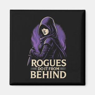 Rogues Gör Det Bakifrån Roligt Rpg Brädspel Magnet