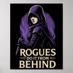 Rogues Gör Det Bakifrån Roligt Rpg Brädspel Poster