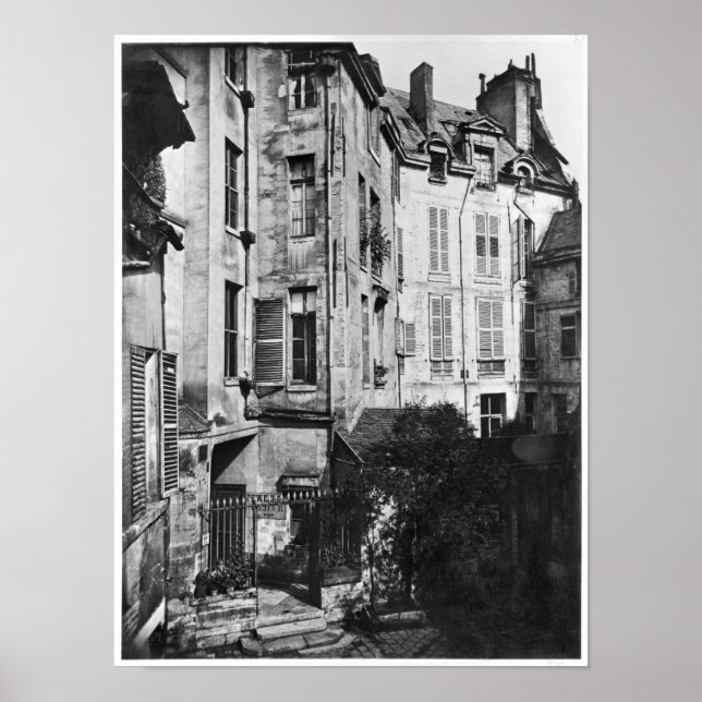 Rohan courtyard, Paris, 1858-78 Poster (Framsidan)