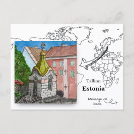 Roheline Turg kapell, Tallinn Estland Vykort