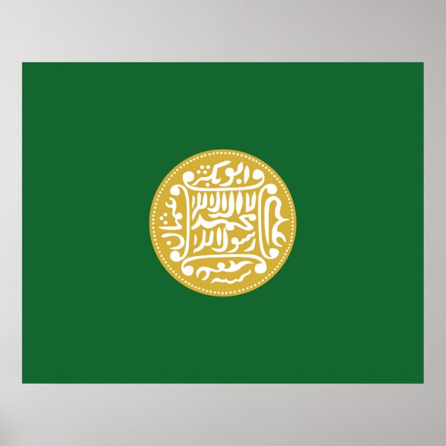 Rohingya Muslim Flagga Poster (Framsidan)