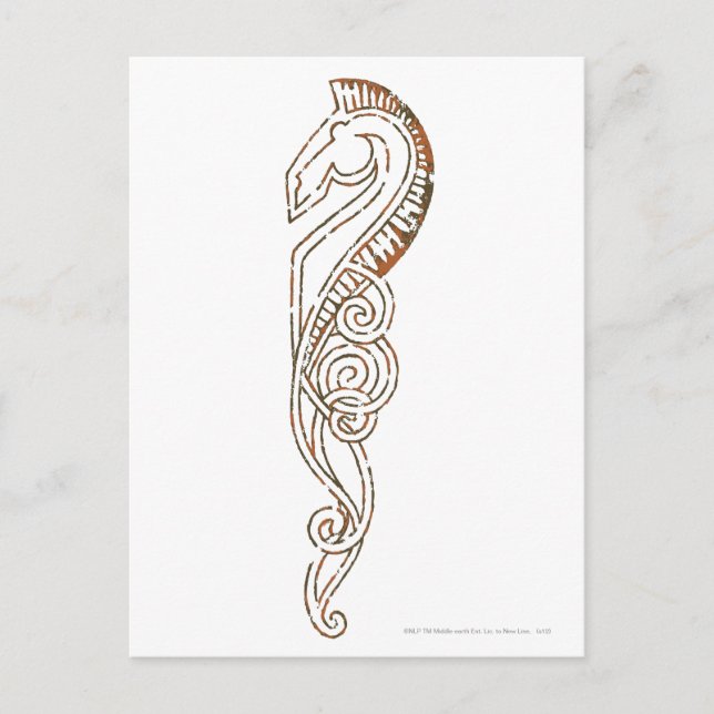 Rohirrim Flagga Vykort (Framsida)