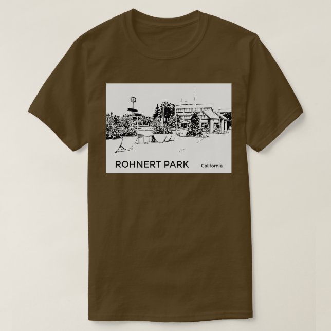 Rohnert Park California TShirt T Shirt (Design framsida)