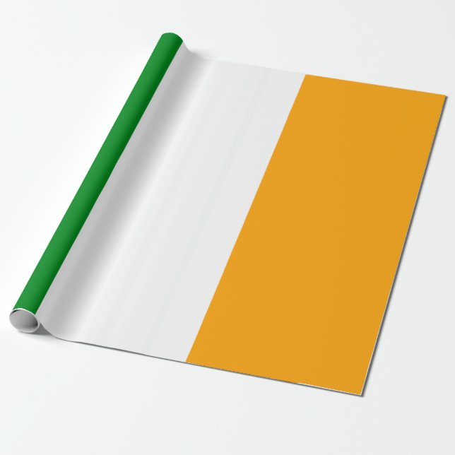 ROI Irish Tricolor Flagga Presentpapper (Utrullad)
