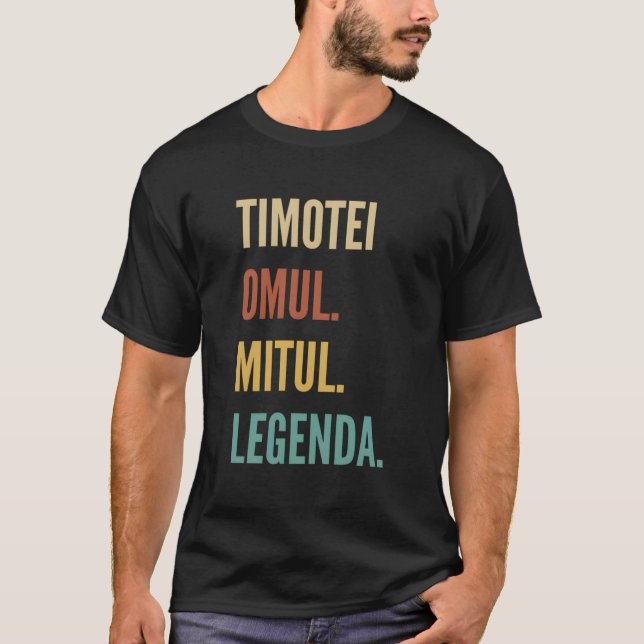 Roian First Namn Timotei T Shirt (Framsida)