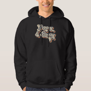 Rojalig Retrobröllop Brud Spenarträff Hoodie