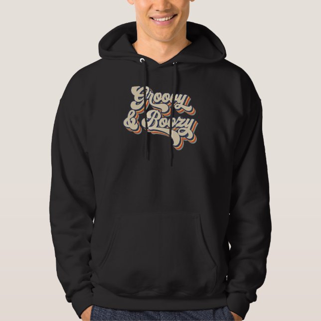 Rojalig Retrobröllop Brud Spenarträff  Hoodie (Framsida)