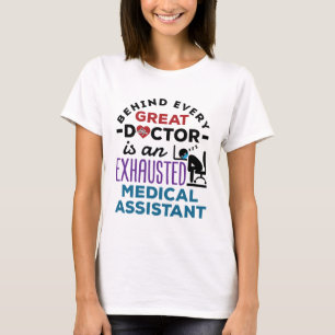 Röjande medicinsk sekreterare humoristisk uppskatt t shirt