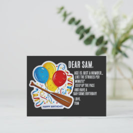 Rojarens födelsedagsglädje: År-fantastisk Firande Vykort