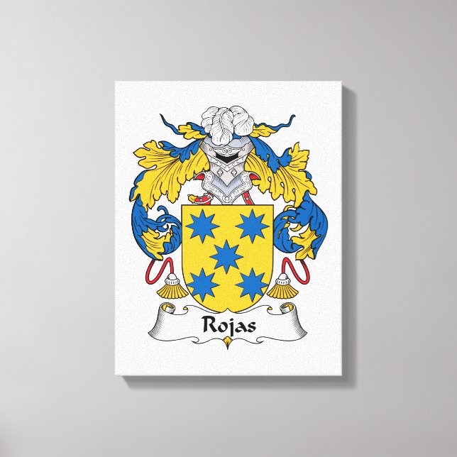 Rojas Family Crest Canvastryck (Framsida)