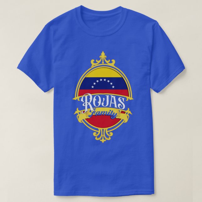 Rojas Family Venezuela Flagga T Shirt (Design framsida)
