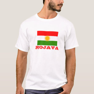 Rojava Kurdistan landet av Kurds T-shirt