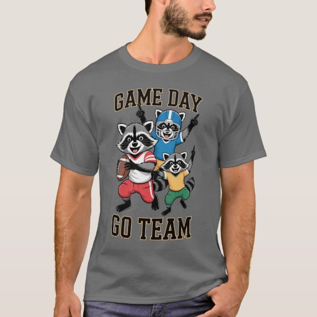 Röjdarmaskot T-shirt för amerikansk fotboll (Framsida)