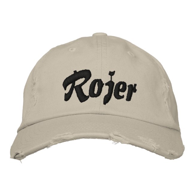Rojer Hats Broderad Keps (Framsida)